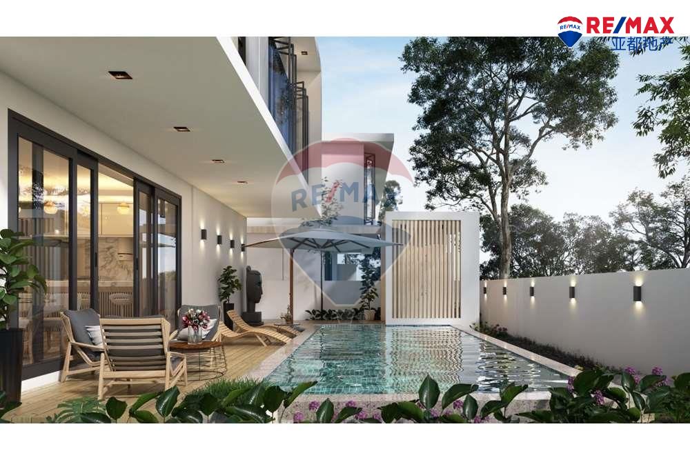 芭提雅现代别墅260平方米4卧5卫出售 Luxury Modern Pool Villa at M Estate Pattaya