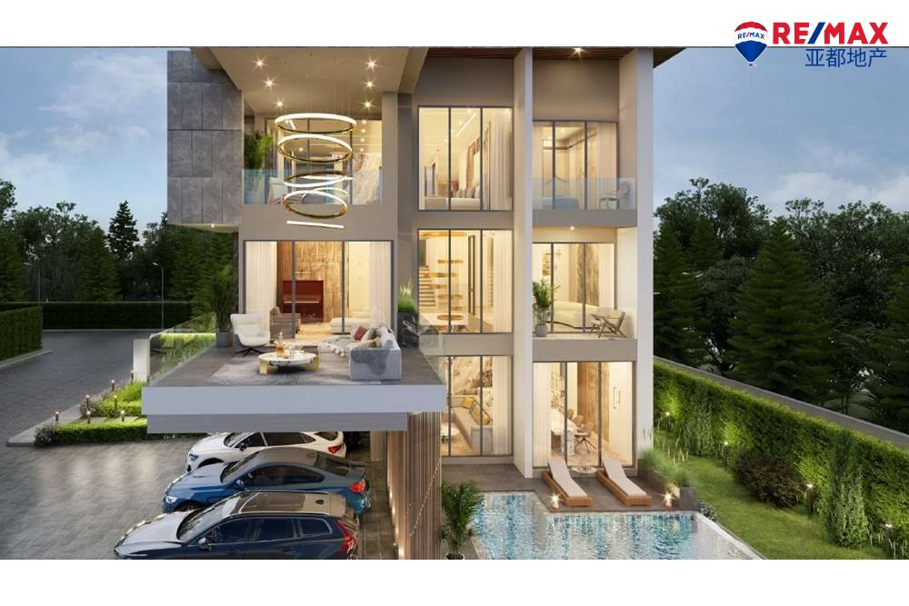芭提雅汇雅泳池别墅691平方米5卧6卫出售 Luxurious 3-story pool villa with private elevator